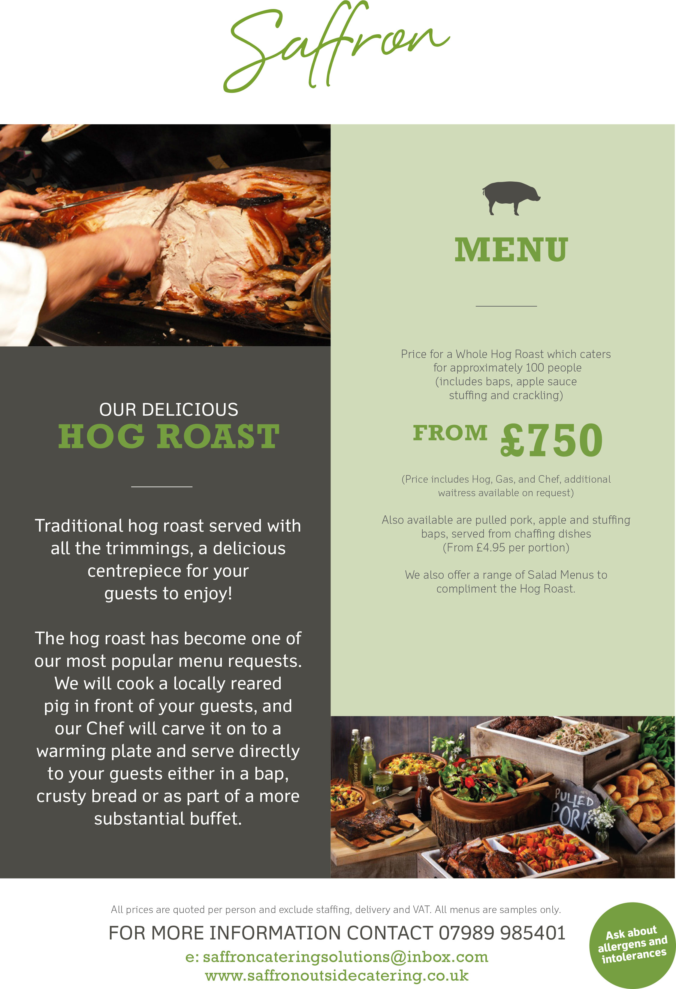Hog Roast Menu Hog Roast Menu
