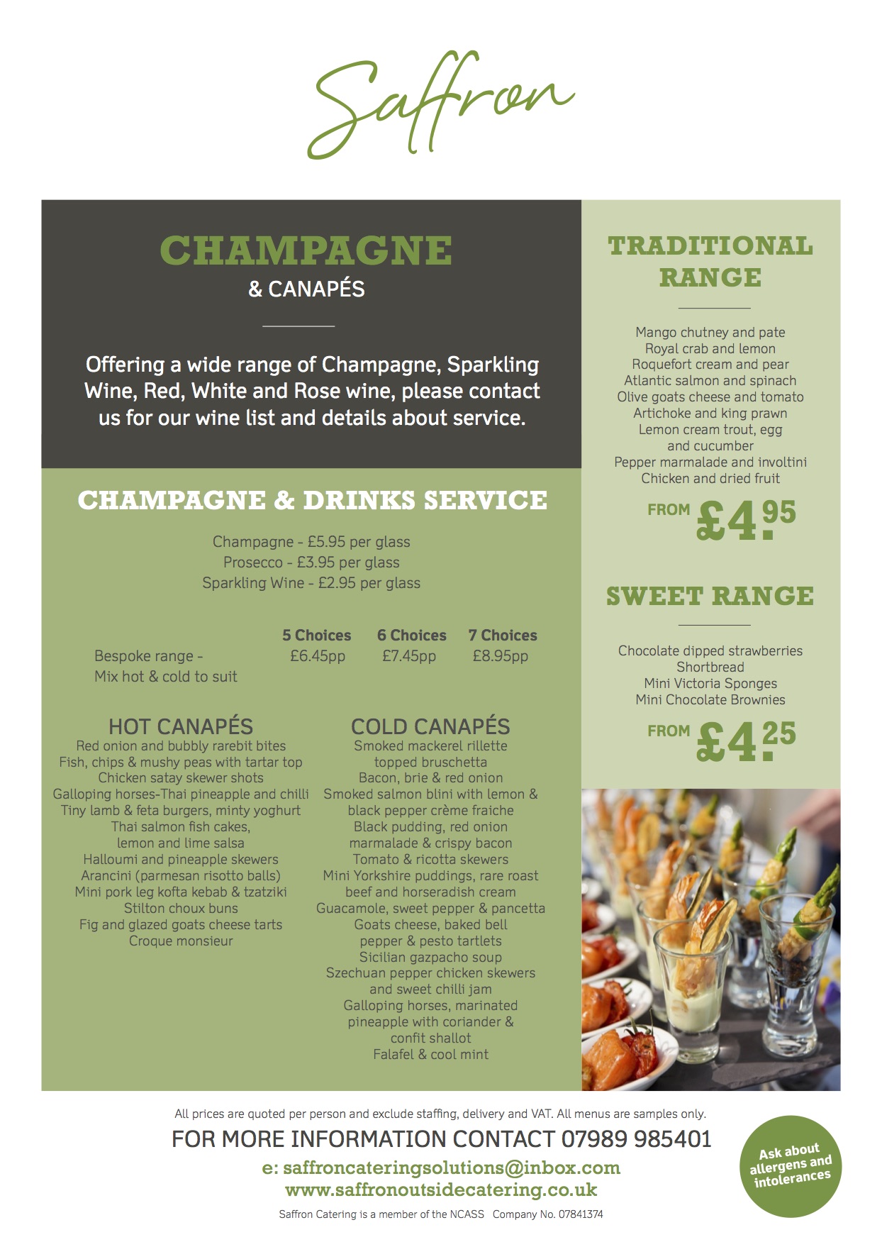 Champagne and Canapes CHAMPAGNE AND CANAPES 1 - Champagne and Canapes