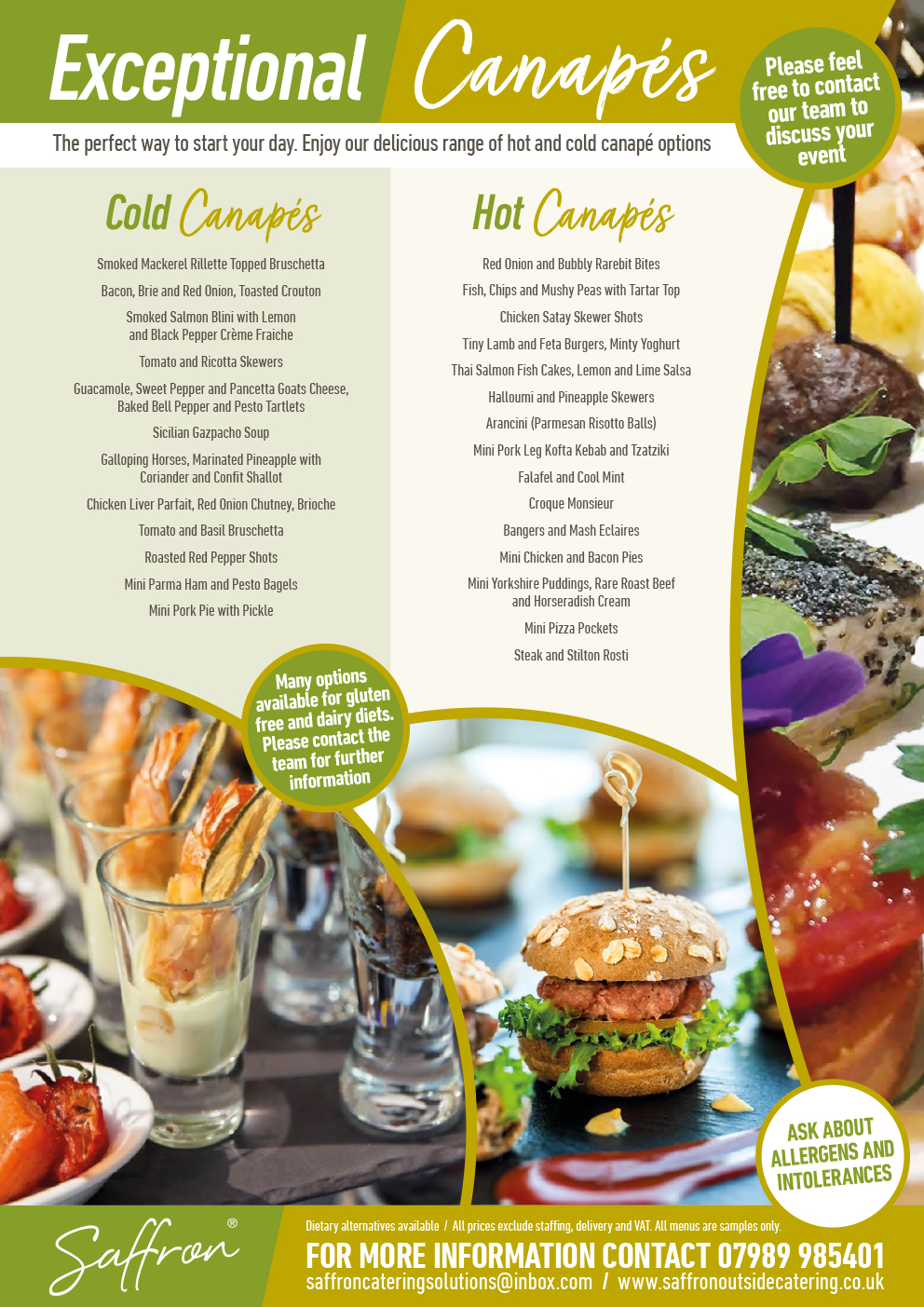 Banqueting Packages Saffron Menu Banqueting Packages 2 - Banqueting Packages